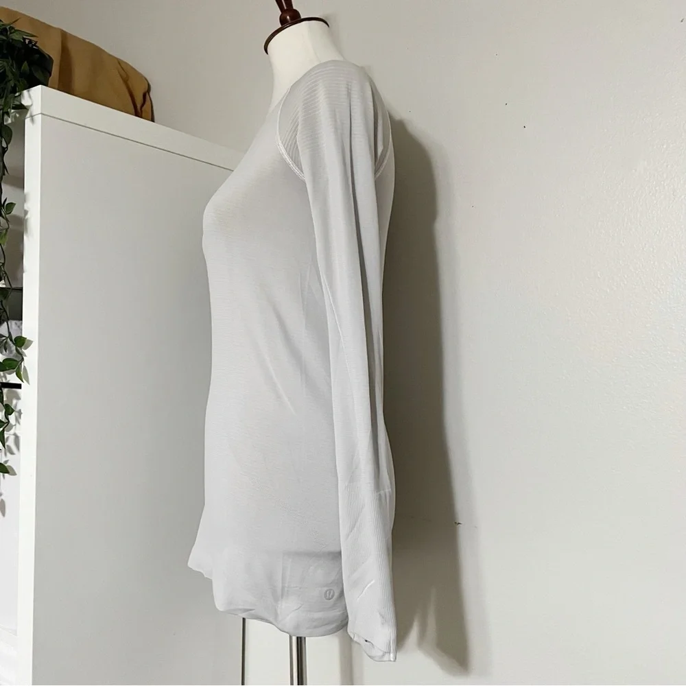 Lululemon Swiftly Tech Shirt Long Sleeve‎ Sports Gray Size 6